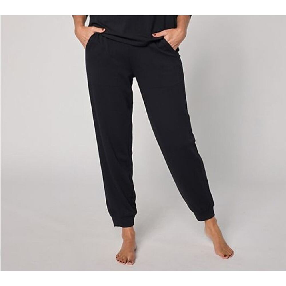 Anybody XLarge Black Knit French Terry Slim Leg Jogger Pants A711276 NWOT